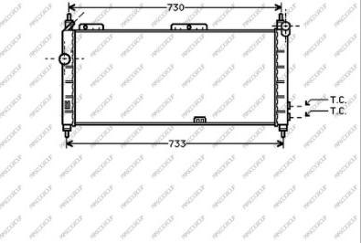 Prasco OP028R005 - Radiator, engine cooling autospares.lv