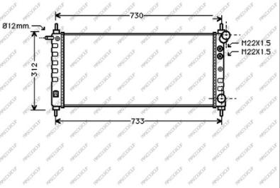 Prasco OP028R007 - Radiator, engine cooling autospares.lv