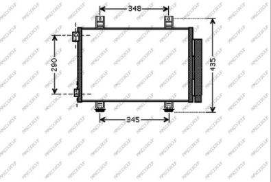 Prasco OP305C003 - Condenser, air conditioning autospares.lv