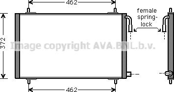 Prasco PE5191 - Condenser, air conditioning autospares.lv