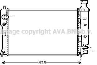 Prasco PE2068 - Radiator, engine cooling autospares.lv