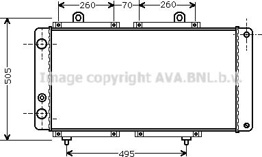 Prasco PE2033 - Radiator, engine cooling autospares.lv