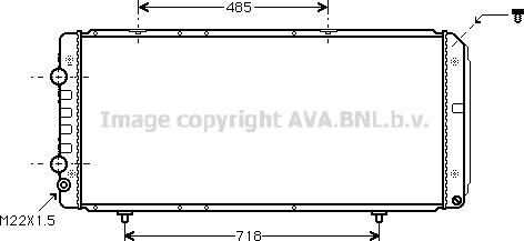 Prasco PE2151 - Radiator, engine cooling autospares.lv