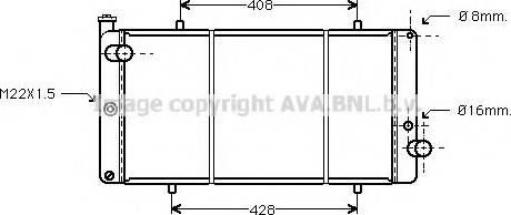 Prasco PE2111 - Radiator, engine cooling autospares.lv