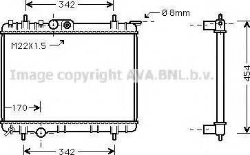 Prasco PE2189 - Radiator, engine cooling autospares.lv