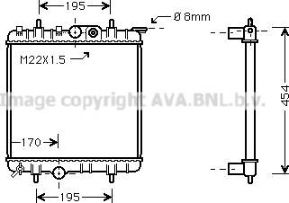 Prasco PE2188 - Radiator, engine cooling autospares.lv