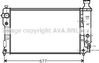 Prasco PE2128 - Radiator, engine cooling autospares.lv