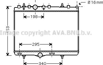 Prasco PE2290 - Radiator, engine cooling autospares.lv