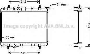 Prasco PEA2246 - Radiator, engine cooling autospares.lv