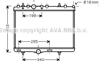 Prasco PE2255 - Radiator, engine cooling autospares.lv