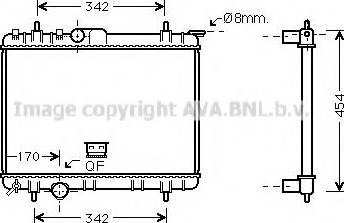 Prasco PE2210 - Radiator, engine cooling autospares.lv