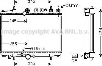 Prasco PE2217 - Radiator, engine cooling autospares.lv