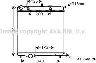 Prasco PE2289 - Radiator, engine cooling autospares.lv