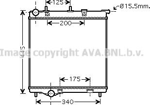 Prasco PE2288 - Radiator, engine cooling autospares.lv