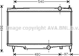 Prasco PE2229 - Radiator, engine cooling autospares.lv