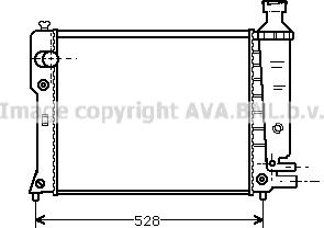 Prasco PEA2092 - Radiator, engine cooling autospares.lv