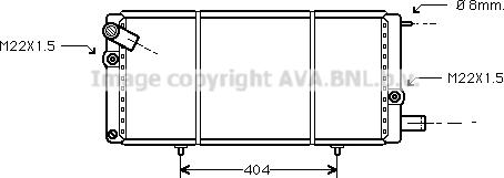 Prasco PEA2085 - Radiator, engine cooling autospares.lv