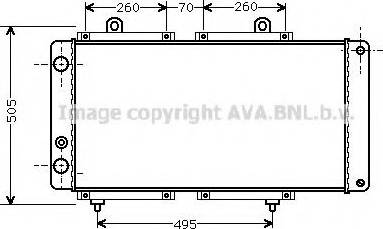 Prasco PEA2033 - Radiator, engine cooling autospares.lv