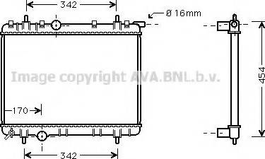 Prasco PEA2245 - Radiator, engine cooling autospares.lv