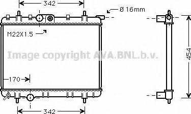 Prasco PEA2248 - Radiator, engine cooling autospares.lv