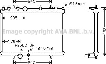 Prasco PEA2266 - Radiator, engine cooling autospares.lv