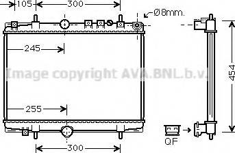 Prasco PEA2234 - Radiator, engine cooling autospares.lv