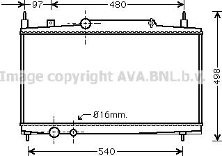 Prasco PEA2230 - Radiator, engine cooling autospares.lv