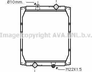 Prasco RE2051 - Radiator, engine cooling autospares.lv