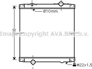 Prasco RE2011N - Radiator, engine cooling autospares.lv