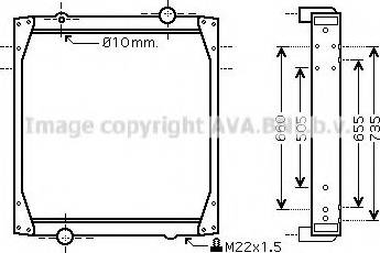 Prasco REA2011 - Radiator, engine cooling autospares.lv