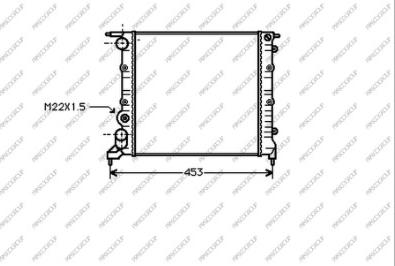 Prasco RN023R007 - Radiator, engine cooling autospares.lv