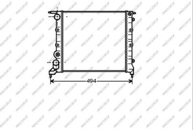 Prasco RN023R015 - Radiator, engine cooling autospares.lv