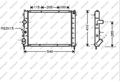 Prasco RN320R006 - Radiator, engine cooling autospares.lv