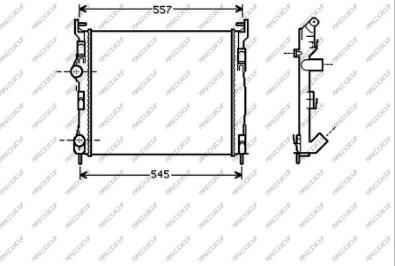 Prasco RN322R010 - Radiator, engine cooling autospares.lv