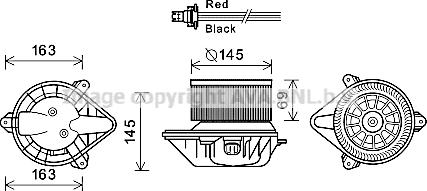 Prasco RT8583 - Electric Motor, interior blower autospares.lv