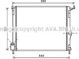 Prasco RT2476 - Radiator, engine cooling autospares.lv