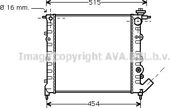 Prasco RT2041 - Radiator, engine cooling autospares.lv