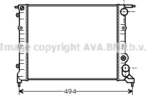 Prasco RT2043 - Radiator, engine cooling autospares.lv