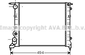 Prasco RT2042 - Radiator, engine cooling autospares.lv