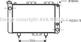 Prasco RT2001 - Radiator, engine cooling autospares.lv