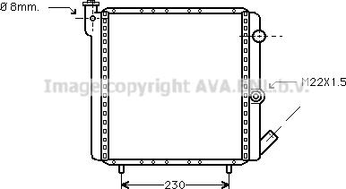 Prasco RT2016 - Radiator, engine cooling autospares.lv