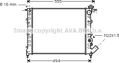 Prasco RT2109 - Radiator, engine cooling autospares.lv