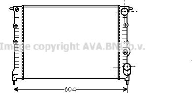 Prasco RT2108 - Radiator, engine cooling autospares.lv