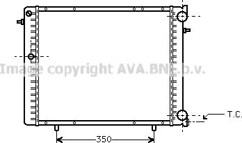 Prasco RT2125 - Radiator, engine cooling autospares.lv