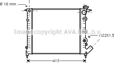 Prasco RT2120 - Radiator, engine cooling autospares.lv