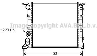 Prasco RT2121 - Radiator, engine cooling autospares.lv