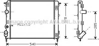 Prasco RT2302 - Radiator, engine cooling autospares.lv