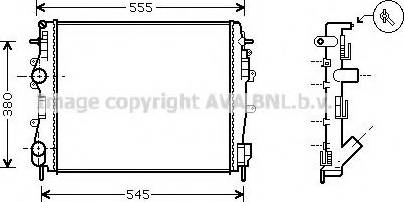 Prasco RT2325 - Radiator, engine cooling autospares.lv