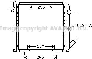 Prasco RT2377 - Radiator, engine cooling autospares.lv