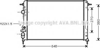 Prasco RT2266 - Radiator, engine cooling autospares.lv